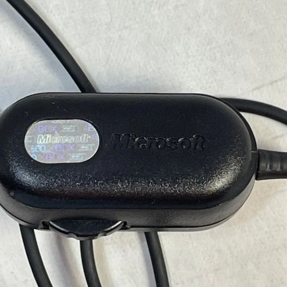 Genuine Microsoft XBOX 360 Wired Chat Headset with Boom Mic - GUC
